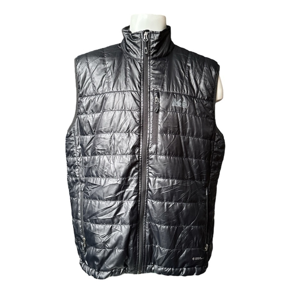 REI Co-op Black PrimaLoft Pertex Quantum Eco Insulated Puffer Vest, Large